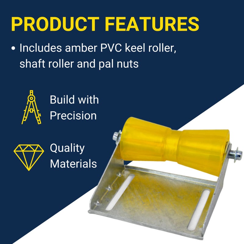 Tie Down Engineering 86279 5" Keel Roller with Panel Bracket Assembly - Image 4